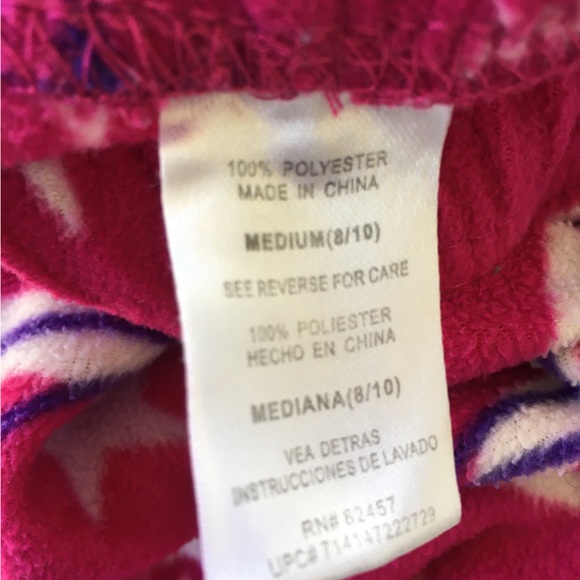 Stars & Moon Pajama Bottoms & New Fleece Throw - Picture 3 of 5